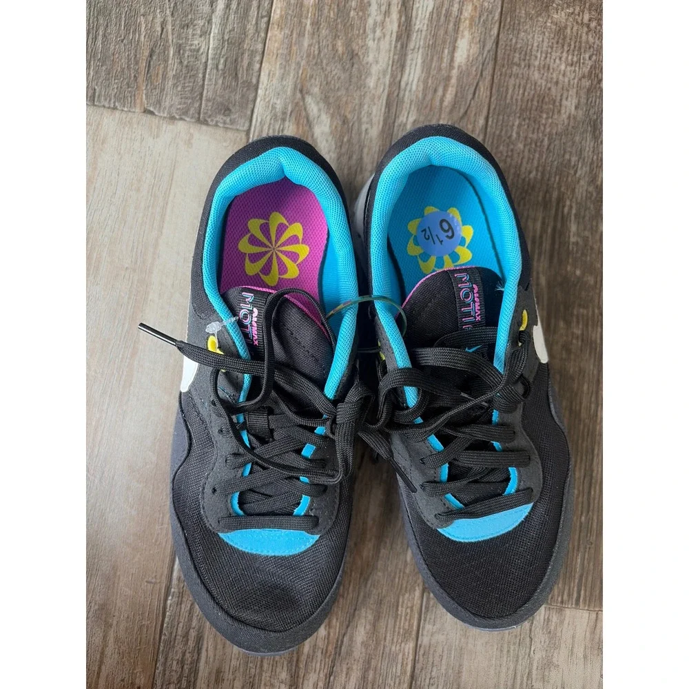 Nike Air‎ Max Motif Black University Blue Pink Youth 6.5Y